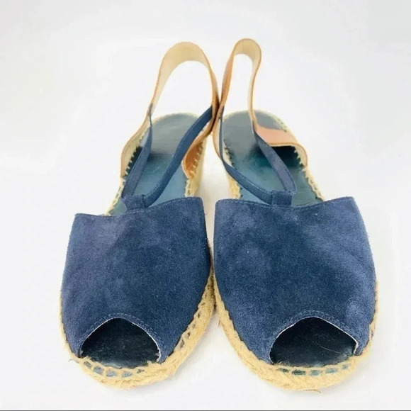 Andre Assous Shoes - Andre Assous Peep Toe suede espadrilles